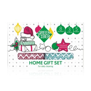 Подарочный набор файберов для ежедневной уборки Green Fiber HOME GIFT SET